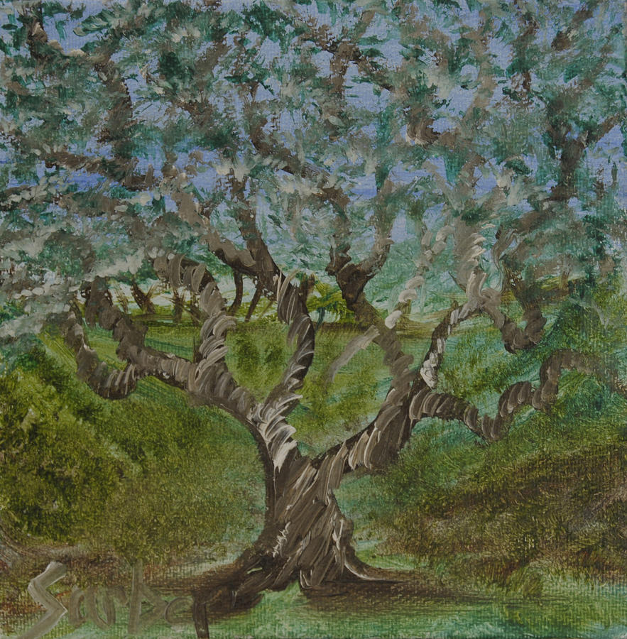 One Tree - 2 Painting by Suzanne Surber