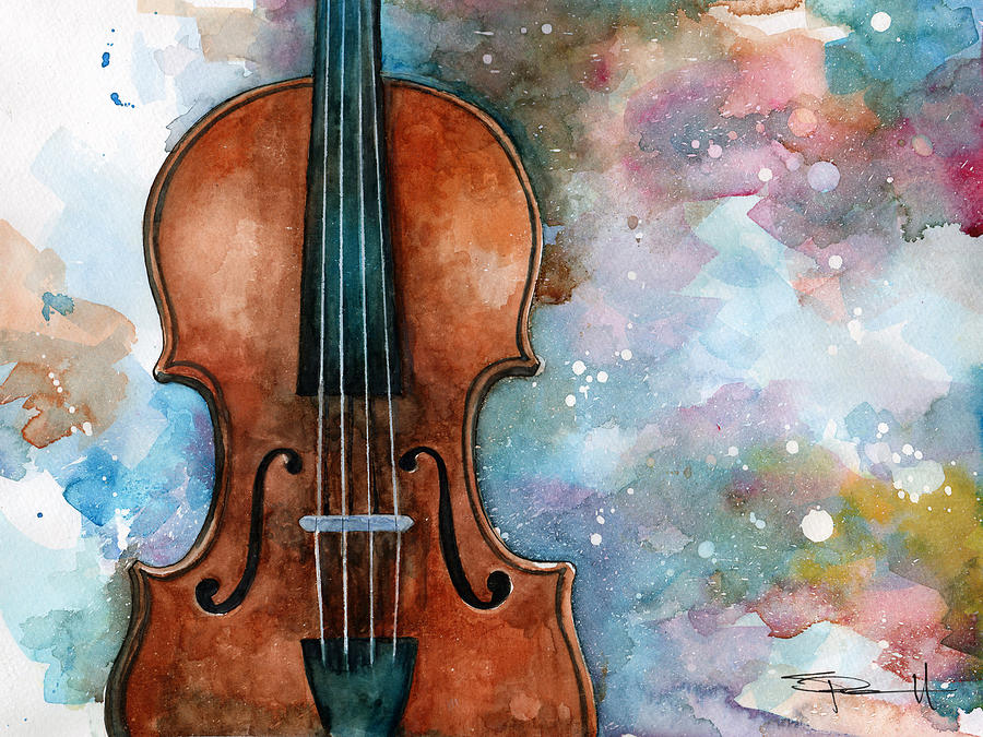Music Painting - One Voice in the Cosmic Fugue by Sean Parnell