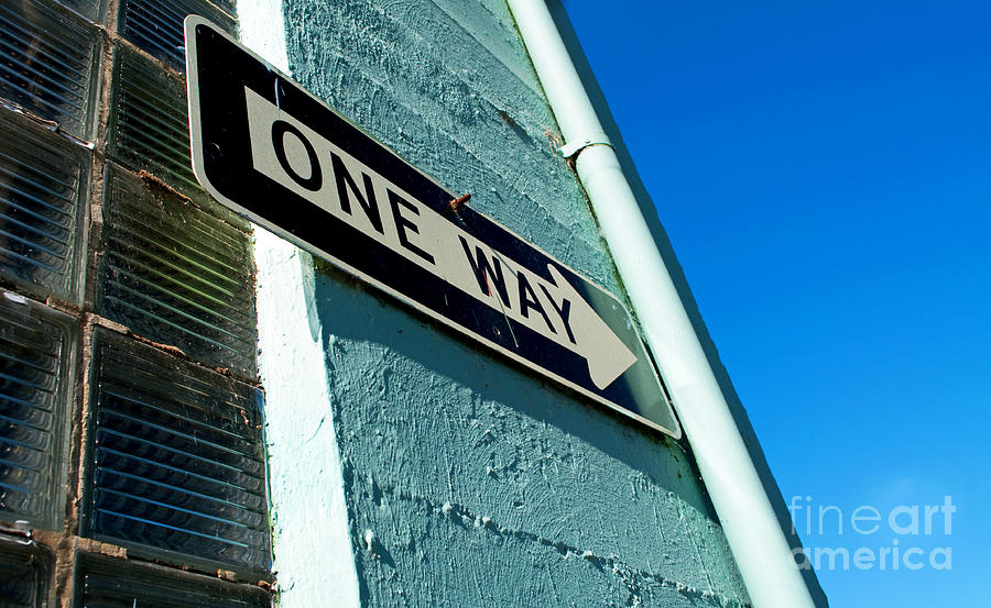 One Way Photograph by Gwyn Newcombe
