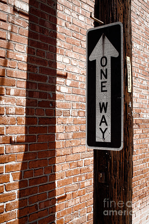 One Way Photograph by Lawrence Burry