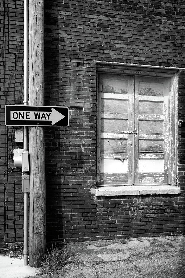 One Way Photograph by Peter Tellone