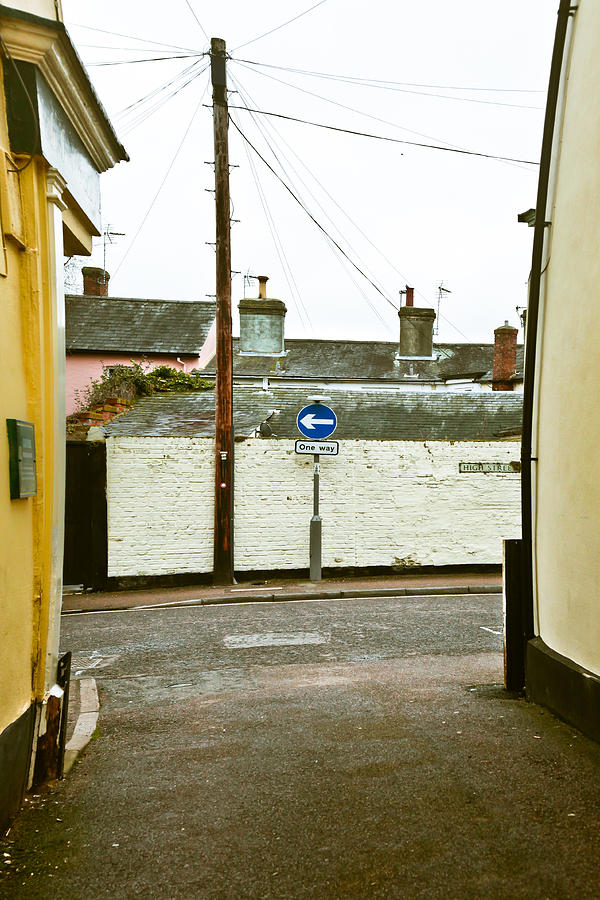 Sign Photograph - One way by Tom Gowanlock