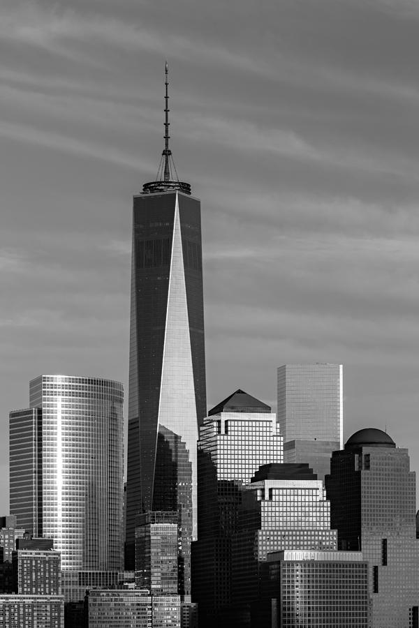 New York City Photograph - One World Trade Center BW by Susan Candelario