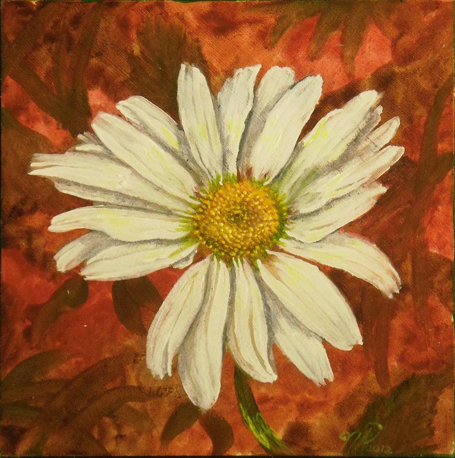 Daisy Painting - One Yorktown Daisy by Nicole Angell