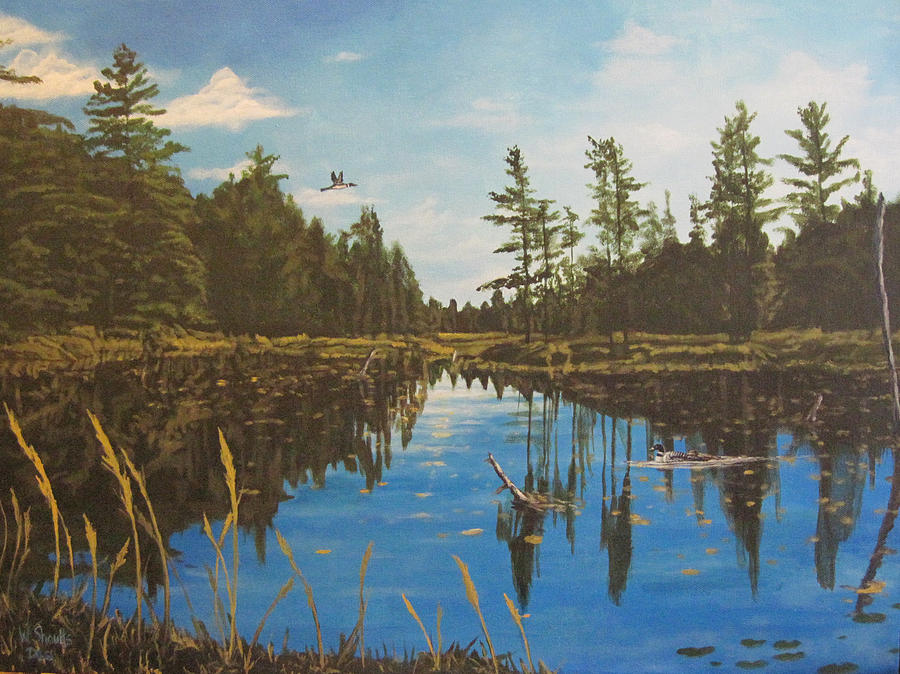ONeal Lake Painting by Wendy Shoults