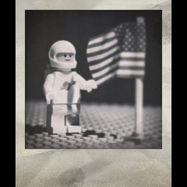 Space Photograph - #onesmallstep #moon #lego #moonlanding by Katie Ball
