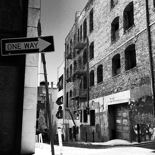 San Francisco Photograph - One Way by Tom Parrette