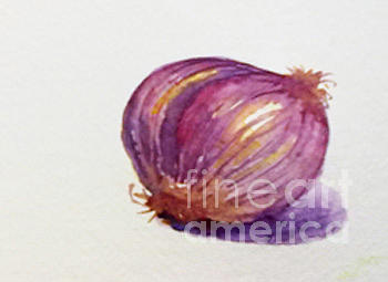 Onion Painting by Asha Sudhaker Shenoy