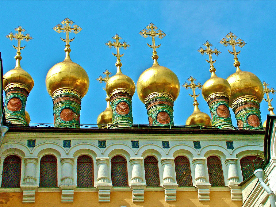 Onion Domes on Churches of the Nativity and Deposition of the Robe