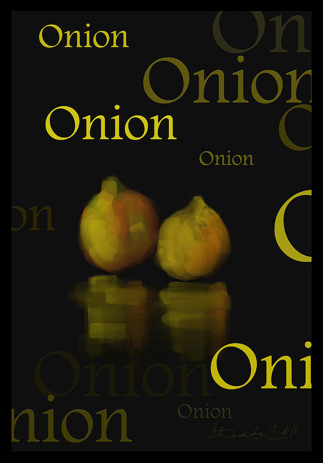 Onion - Fruit and Veggie Series - #16 Painting by Steven Lebron Langston