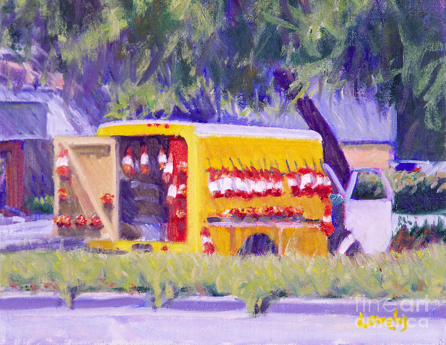 Onion Stand Painting by Candace Lovely