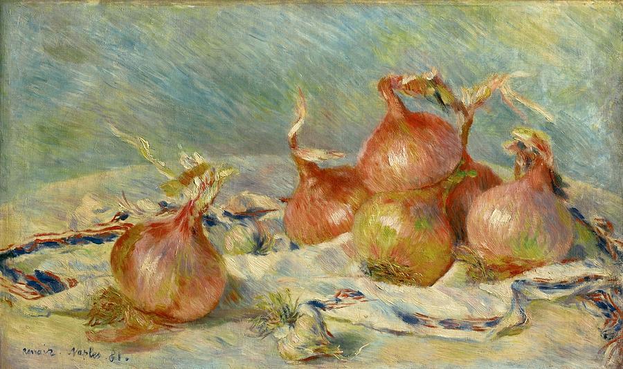 Impressionism Painting - Onions by Pierre-Auguste Renoir