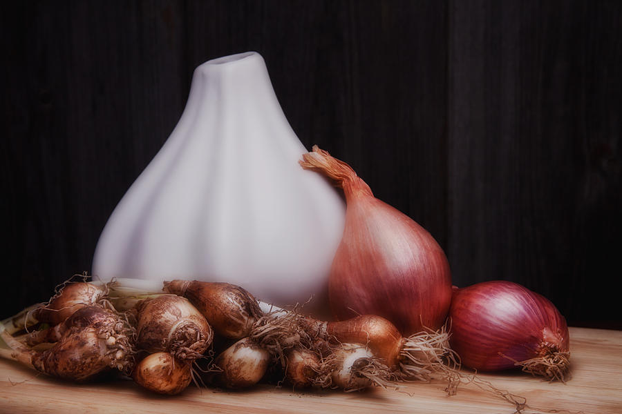 Onion Photograph - Onions by Tom Mc Nemar