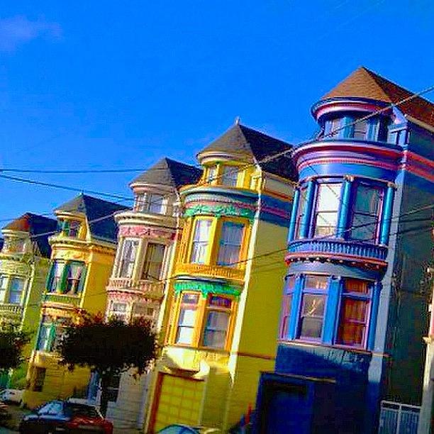 Architecture Photograph - Only In San Francisco Are Houses by Karen Winokan
