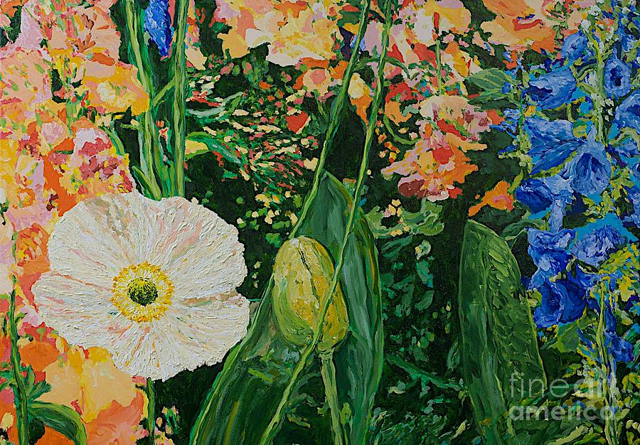 Flower Painting - Only Pick the Best by Allan P Friedlander