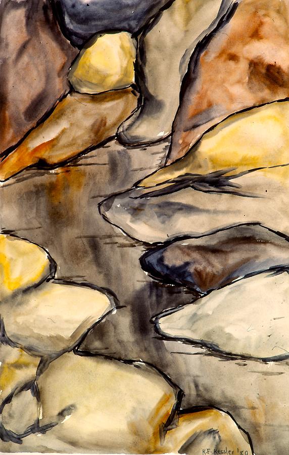 Only Rocks Painting by Kendall Kessler