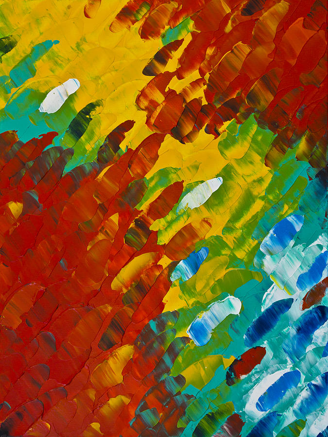 Abstract Painting - Only Till Eternity 2nd Panel by Sharon Cummings