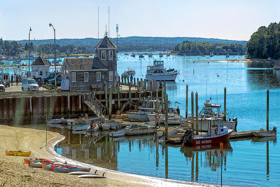 Boat Photograph - Cape Cod Americana - Onset Harbor  by Constantine Gregory
