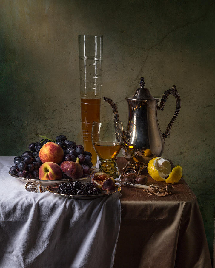 Ontbijt with Pass Glass-Roemer and Fruits Photograph by Levin Rodriguez