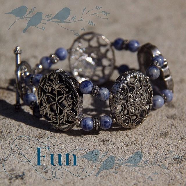 Jewelry Photograph - #ontheblogtoday What A Fun Bracelet! by Teresa Mucha