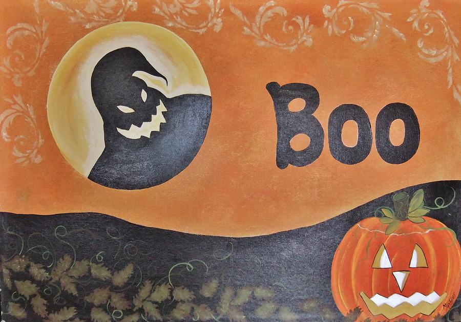 Oogie Boogie Boo Painting by Cindy Micklos