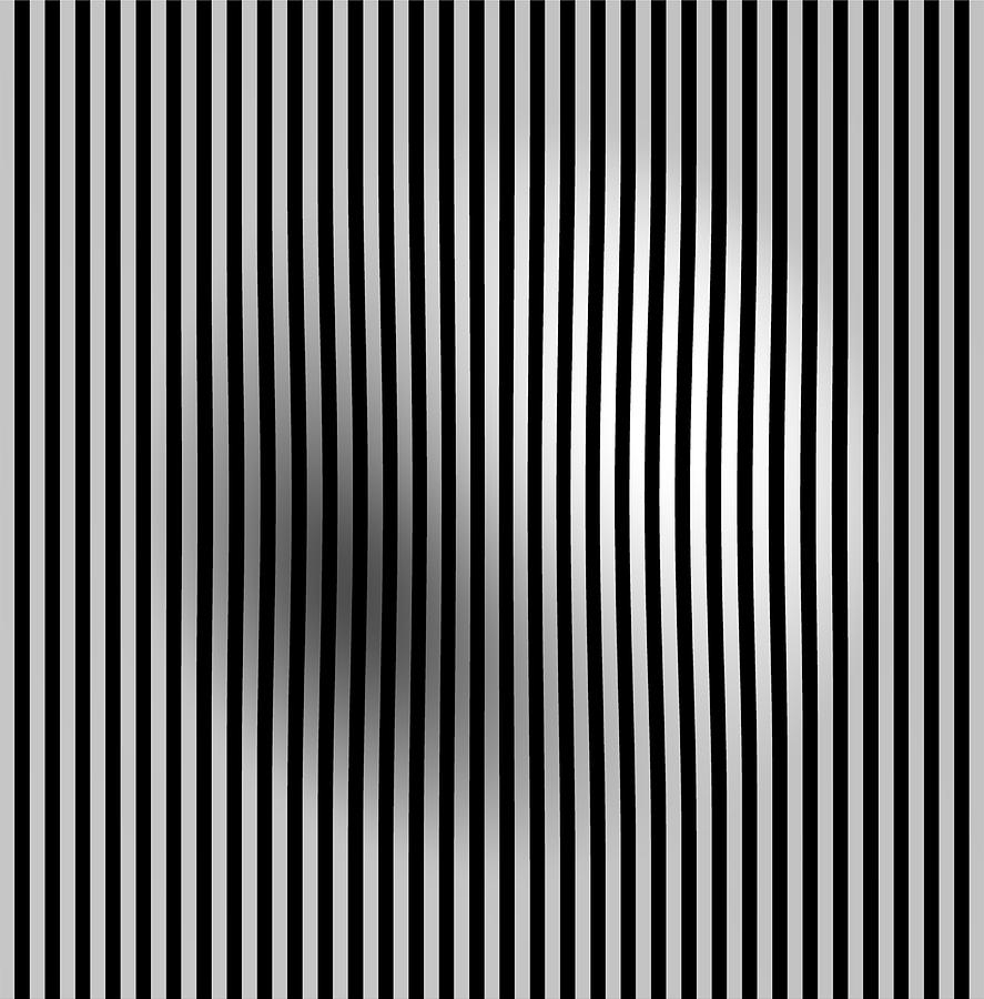 Abstract Digital Art - Op lines II Yin Yang by Marcos Rodrigues