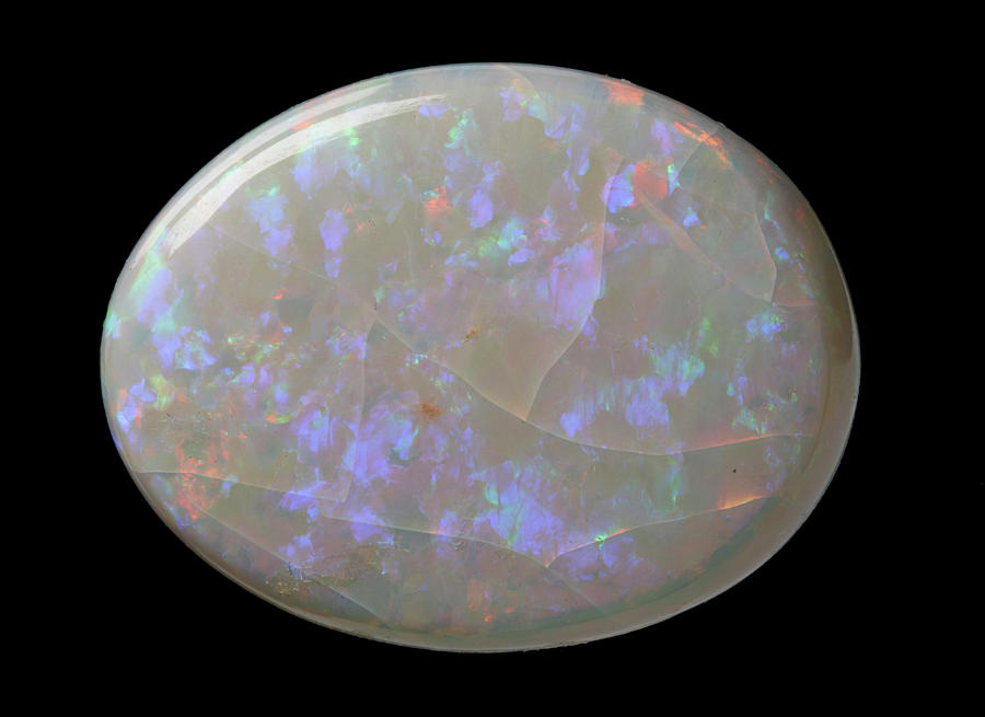 Opal Gemstone Photograph by Natural History Museum, London/science Photo Library
