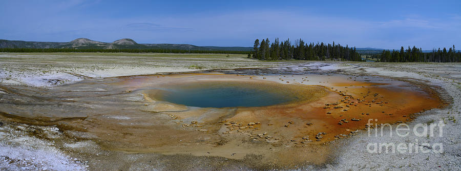 Opal Pool Panorama Yellowstone Photograph by Tim Mulina