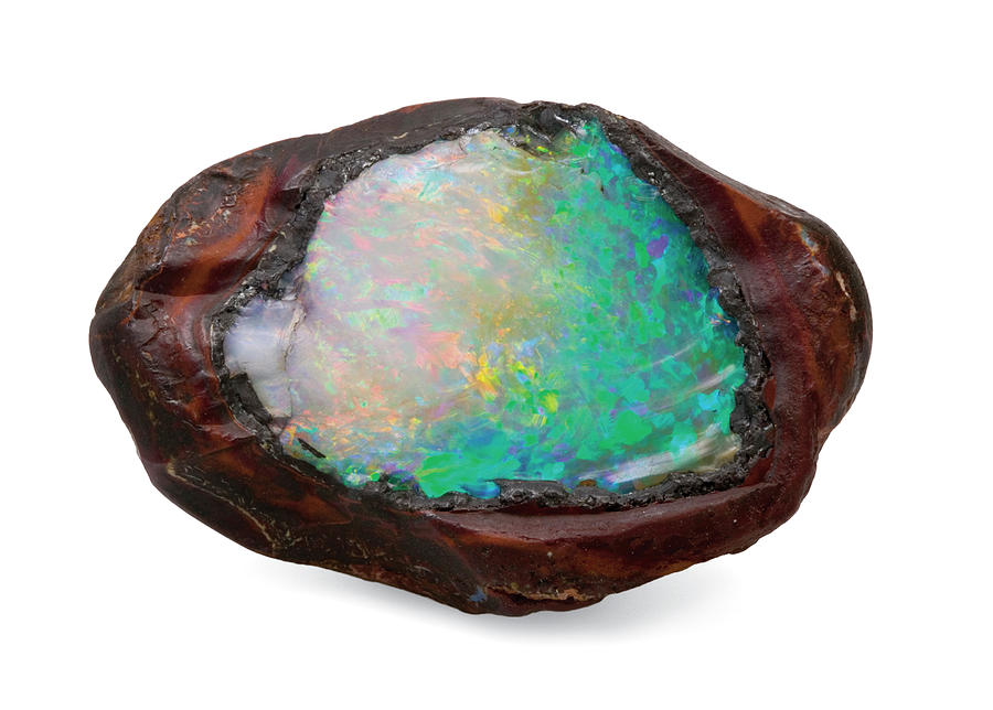 Mineralogy Photograph - Opal Rock by Natural History Museum, London/science Photo Library
