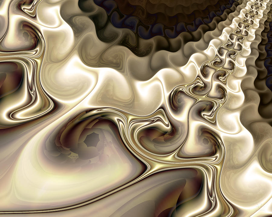 Abstract Digital Art - Opalescence by Vic Eberly