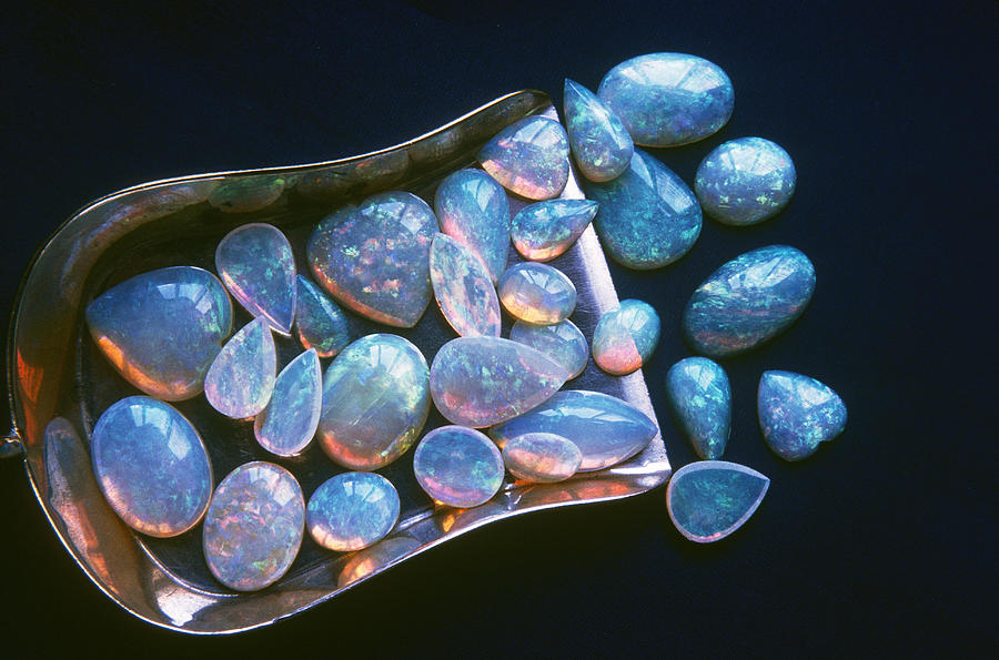 Opals Photograph by Charles Derby