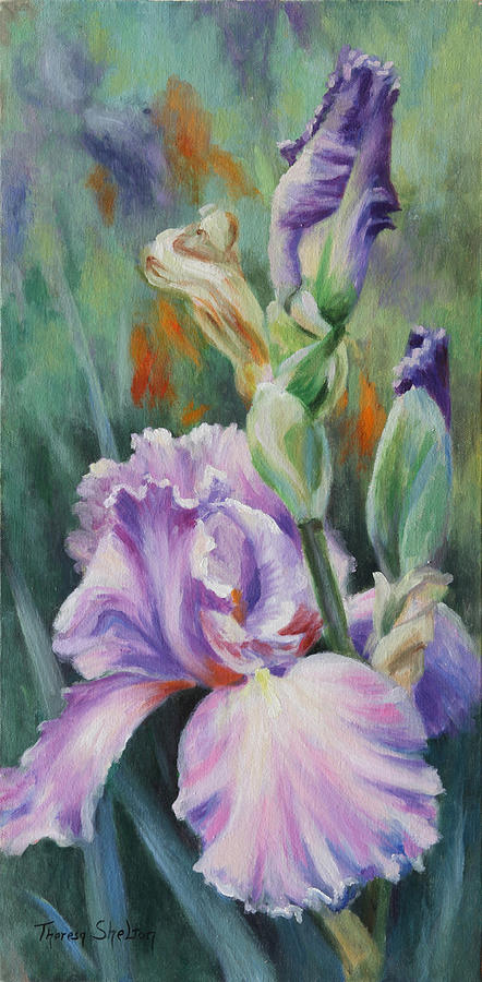 Opal's Iris II Painting by Theresa Shelton - Fine Art America