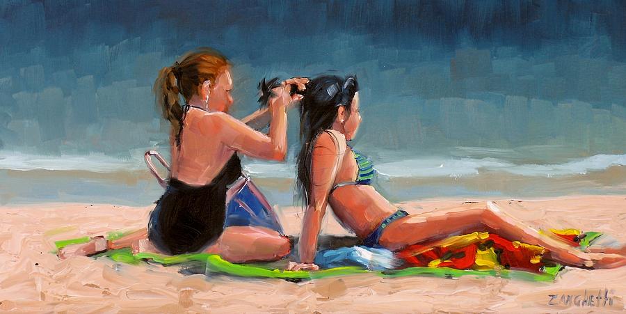 Open Air Salon Painting by Laura Lee Zanghetti