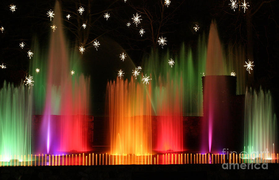Open Air Theatre Rainbow Fountain Photograph by Living Color Photography Lorraine Lynch