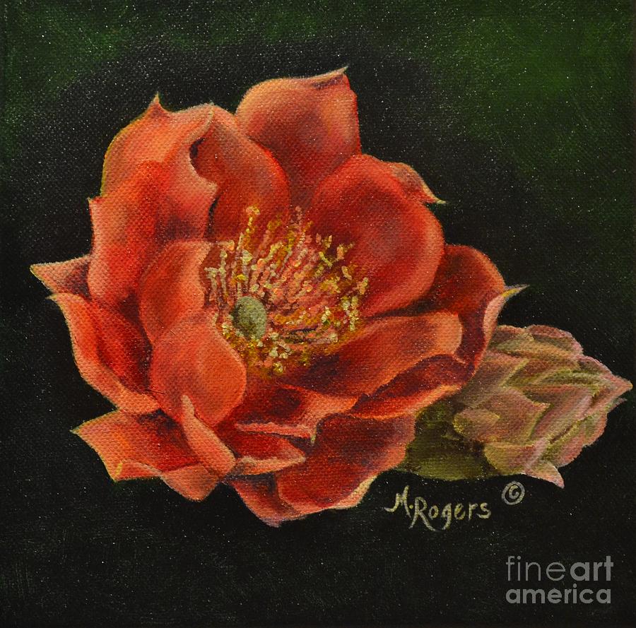 Still Life Painting - Open Bloom by Mary Rogers