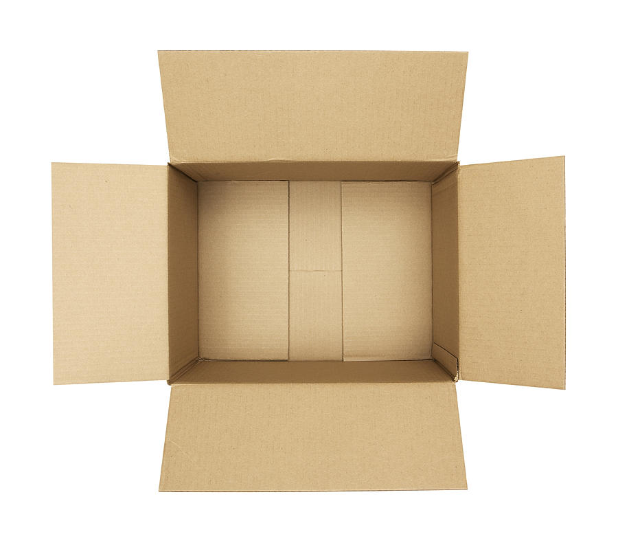 Open Cardboard Box Photograph by DonNichols