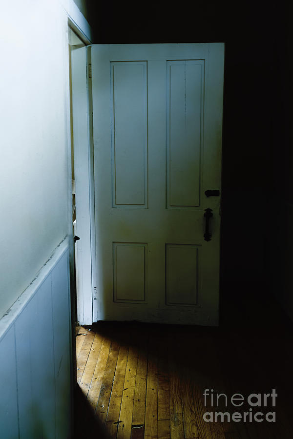 Open Door in Dark Hall Photograph by Margie Hurwich