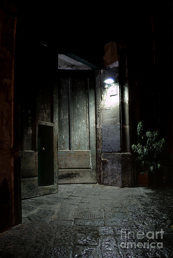 Naples Photograph - Open Door by Marion Galt