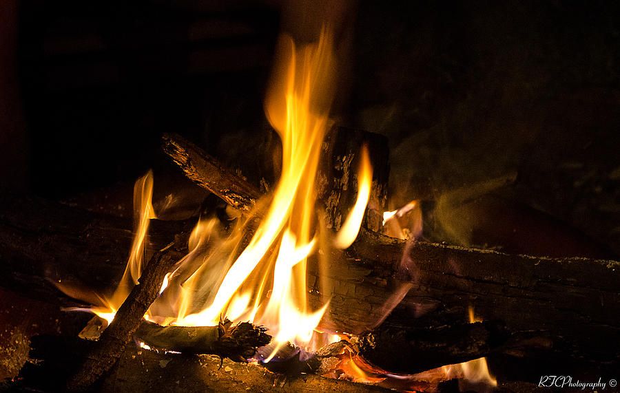 Open Fire Photograph by Ron Coutts - Fine Art America