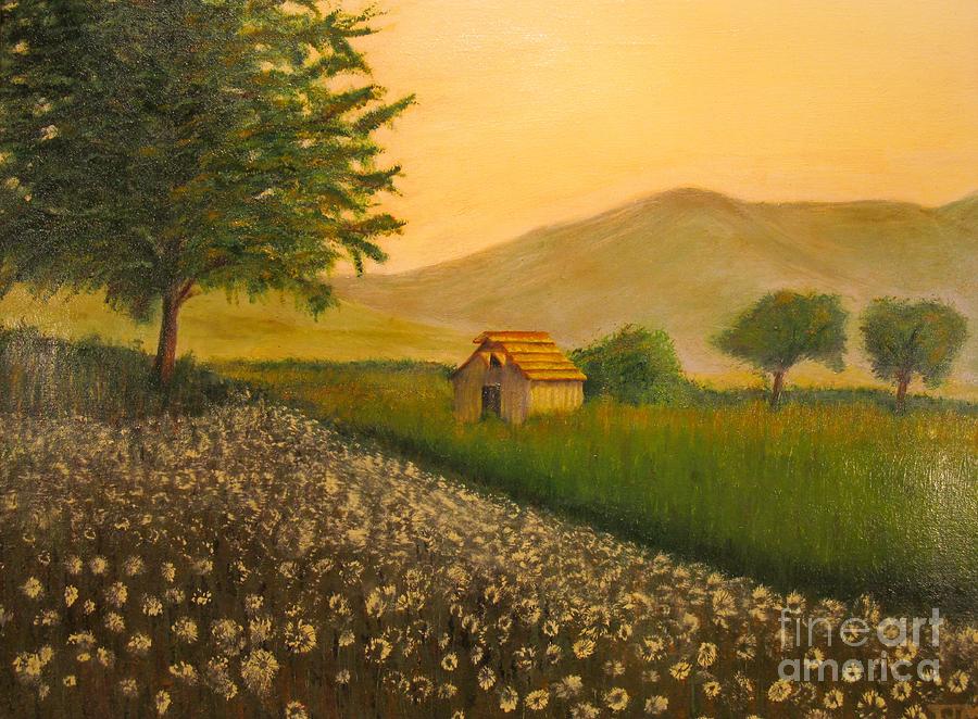 Tree Painting - Open Meadow - Original Oil Painting by Anthony Morretta