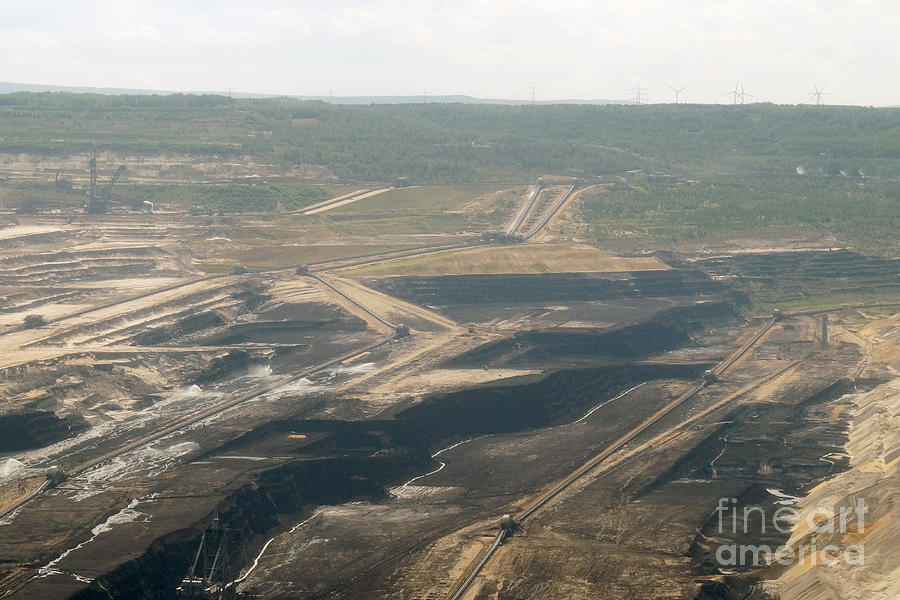 Open Pit Brown Coal Mining 1 Photograph by Rudi Prott