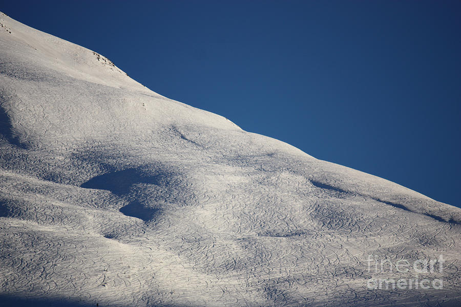Ski Trail Photograph - Open Ski Trail St Moritz by Christine Dekkers