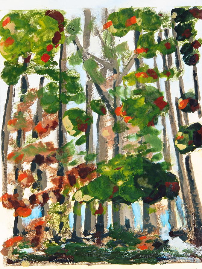 Tall Painting - Open Sky by Valerie Lynch Tall Painting - Open Sky by Valerie Lynch