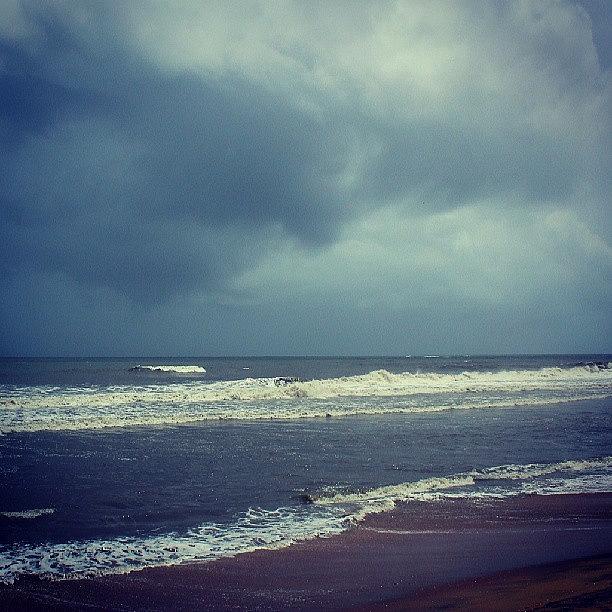 Music Photograph - Open Up The Sky.!!! #rain #waves #beach by Avikshith Np