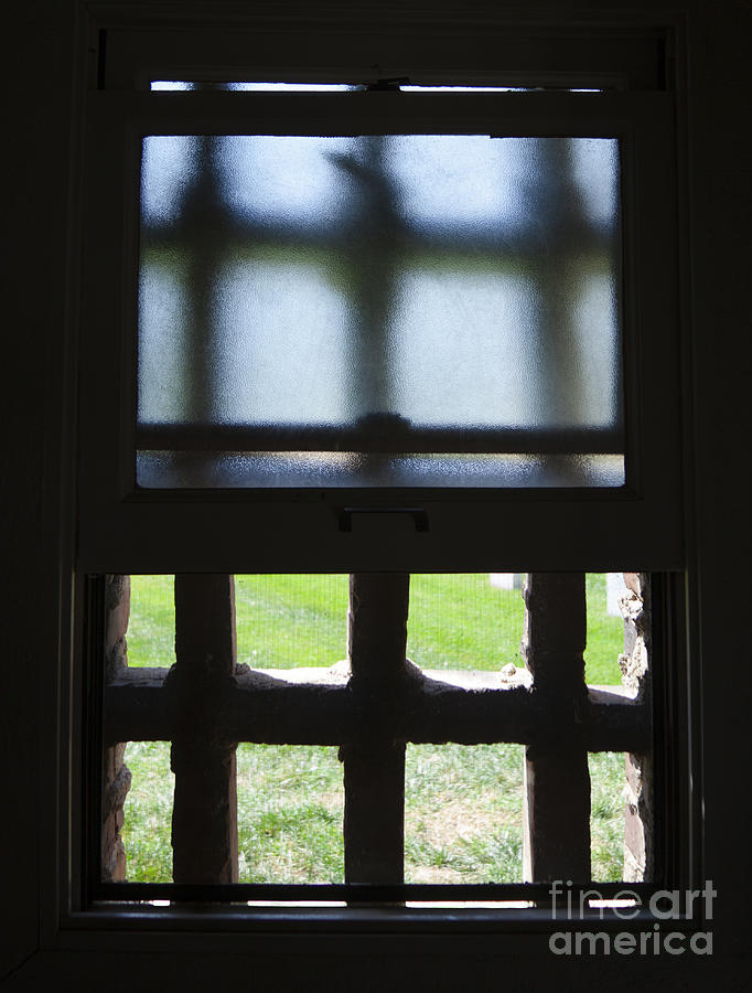 Open Window With Frosted Glass Photograph by Jerry Cowart