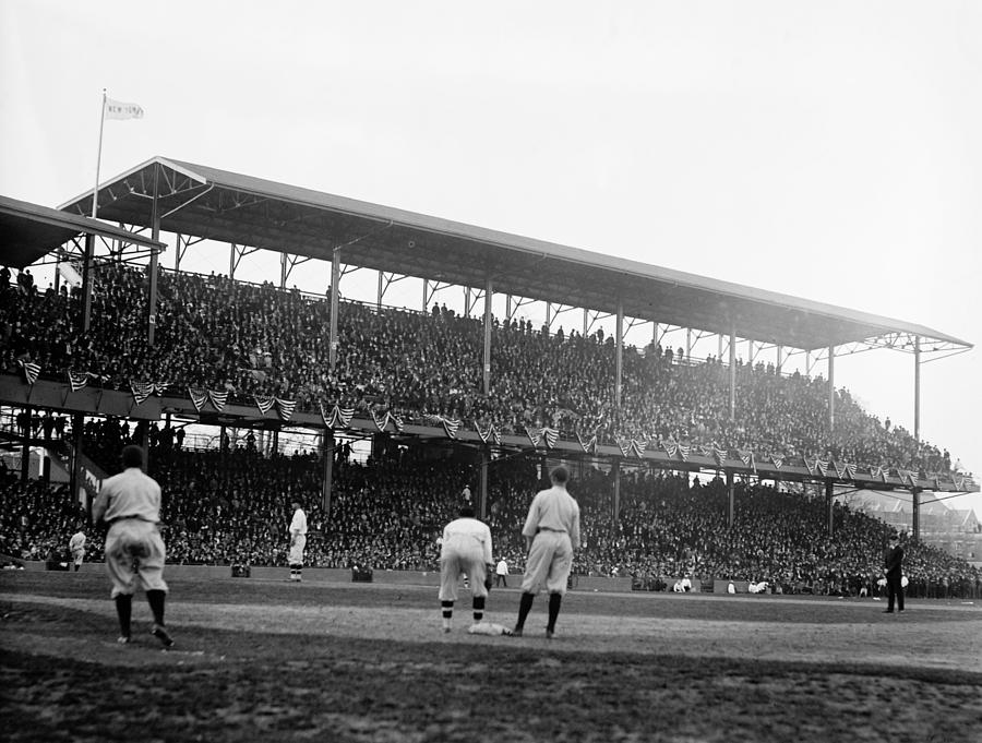 Vintage Photograph - Opening Day at Griffith Stadium - Washington DC 1922 by Mountain Dreams
