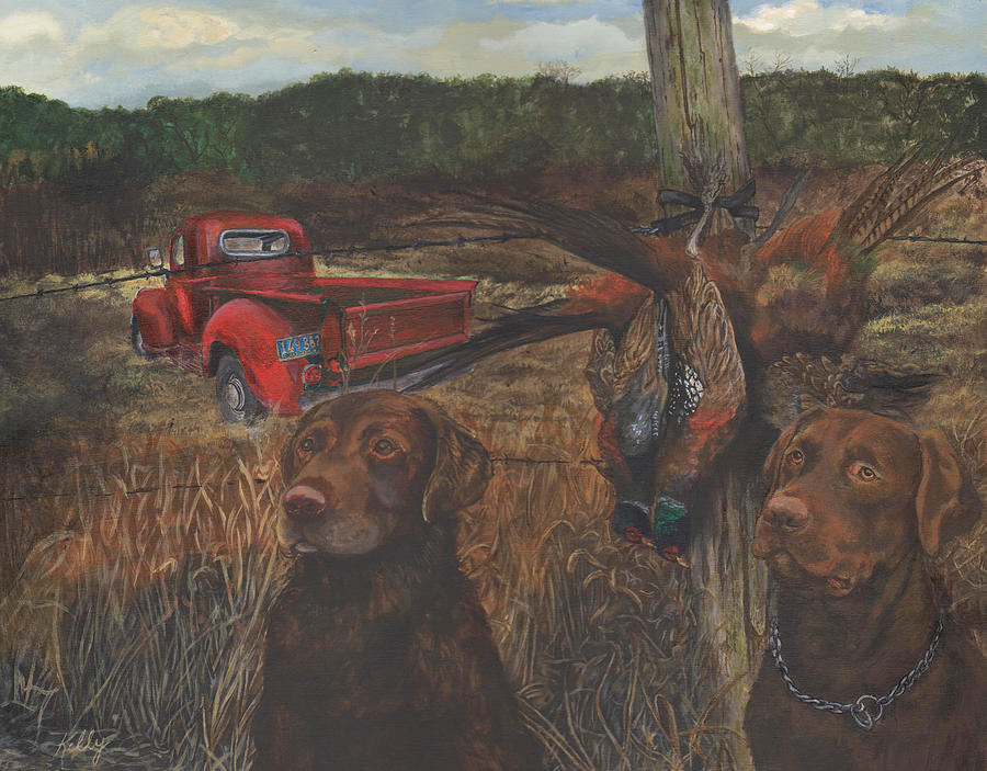 Dog Painting - Opening Day by Kathleen Kelly Thompson
