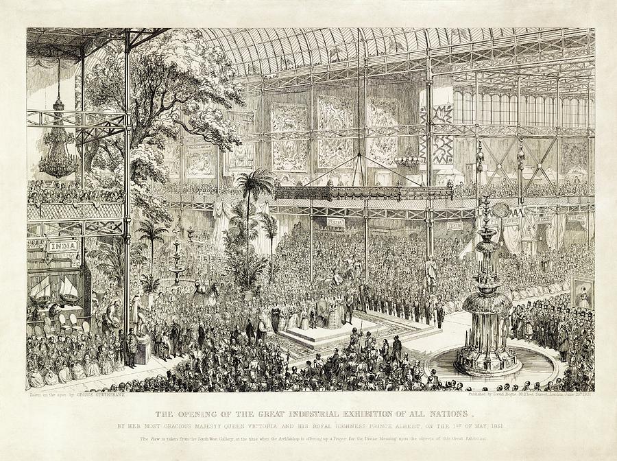 Opening Of The Great Exhibition Of 1851 Photograph by Library Of Congress
