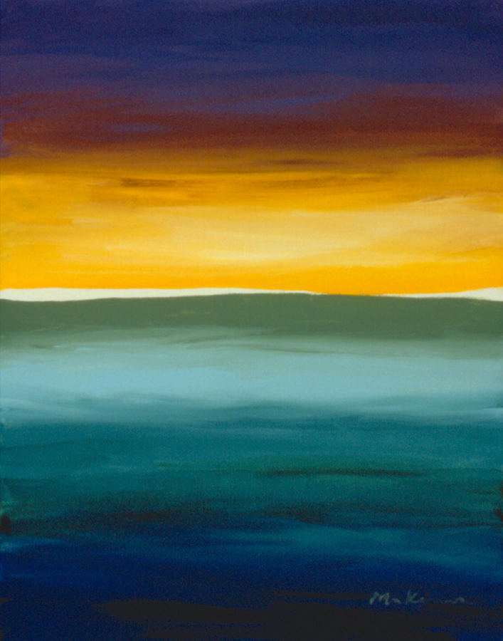 Abstract Painting - Opening On The Horizon by Carrie MaKenna