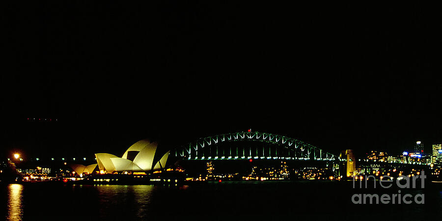 Opera House and harbour bridge in Sydney Australia Photograph by Rudi Prott